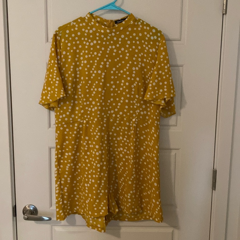 Yellow Polka Dot Romper